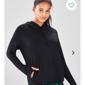 Fabletics Cashel Black Cropped Hoodie